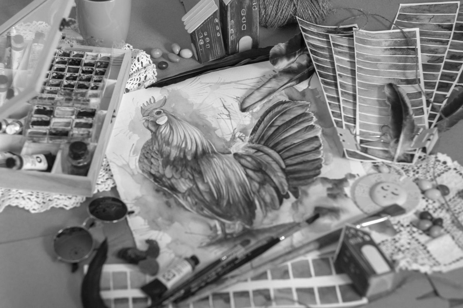 Studenti al lavoro sui loro progetti di concept art